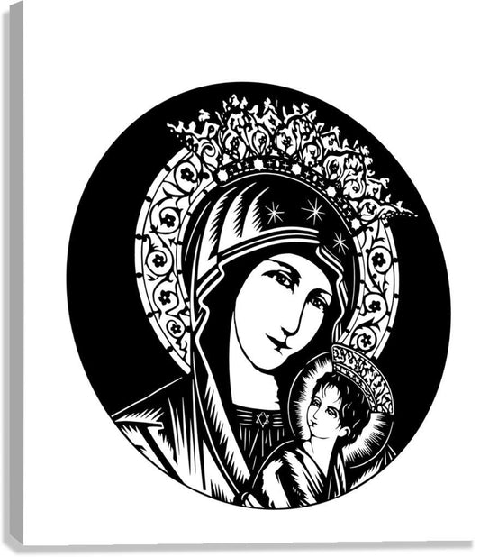 Canvas Print - Our Lady of Perpetual Help - Detail by D. Paulos