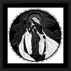 Wall Frame Black - O Towering Pillars of Freedom by D. Paulos