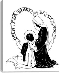 Canvas Print - Open Your Heart To My Son - ver.1 by D. Paulos