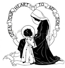 Metal Print - Open Your Heart To My Son - ver.1 by D. Paulos