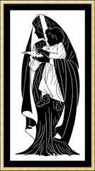 Wall Frame Gold - Mother of Peace by D. Paulos