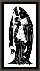 Wall Frame Espresso - Mother of Peace by D. Paulos