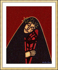 Wall Frame Gold - Pieta Detail by D. Paulos