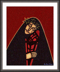Wall Frame Espresso - Pieta Detail by D. Paulos