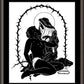 Wall Frame Espresso, Matted - Pieta by D. Paulos