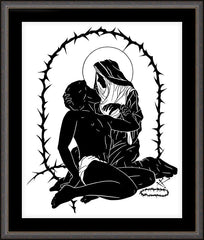 Wall Frame Espresso - Pieta by D. Paulos
