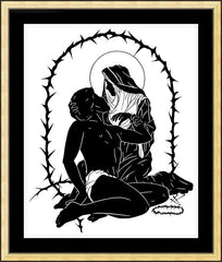 Wall Frame Gold - Pieta by D. Paulos