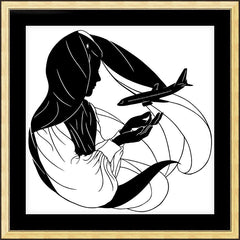 Wall Frame Gold - Our Lady of the Pilgrim by D. Paulos