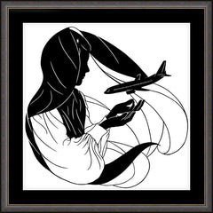 Wall Frame Espresso - Our Lady of the Pilgrim by D. Paulos