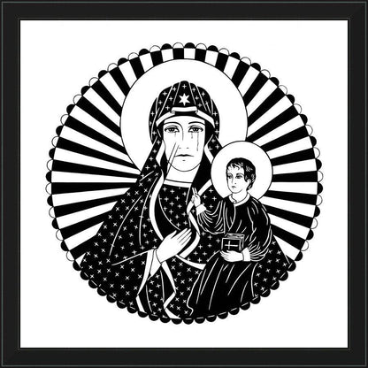 Wall Frame Black - Mother of Poland by Dan Paulos - Trinity Stores