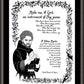 Wall Frame Espresso, Matted - Prayer of St. Francis by D. Paulos