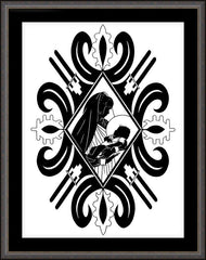 Wall Frame Espresso - Pueblo Madonna by D. Paulos