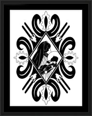 Wall Frame Black - Pueblo Madonna by D. Paulos