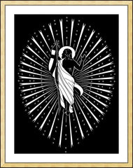 Wall Frame Gold - Resurrection by D. Paulos