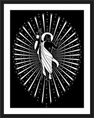 Wall Frame Black - Resurrection by D. Paulos