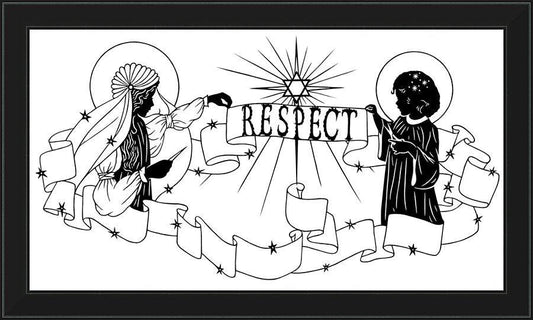 Wall Frame Black - Respect by D. Paulos