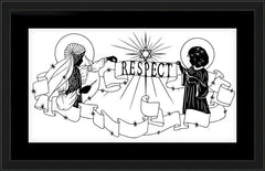 Wall Frame Black - Respect by D. Paulos