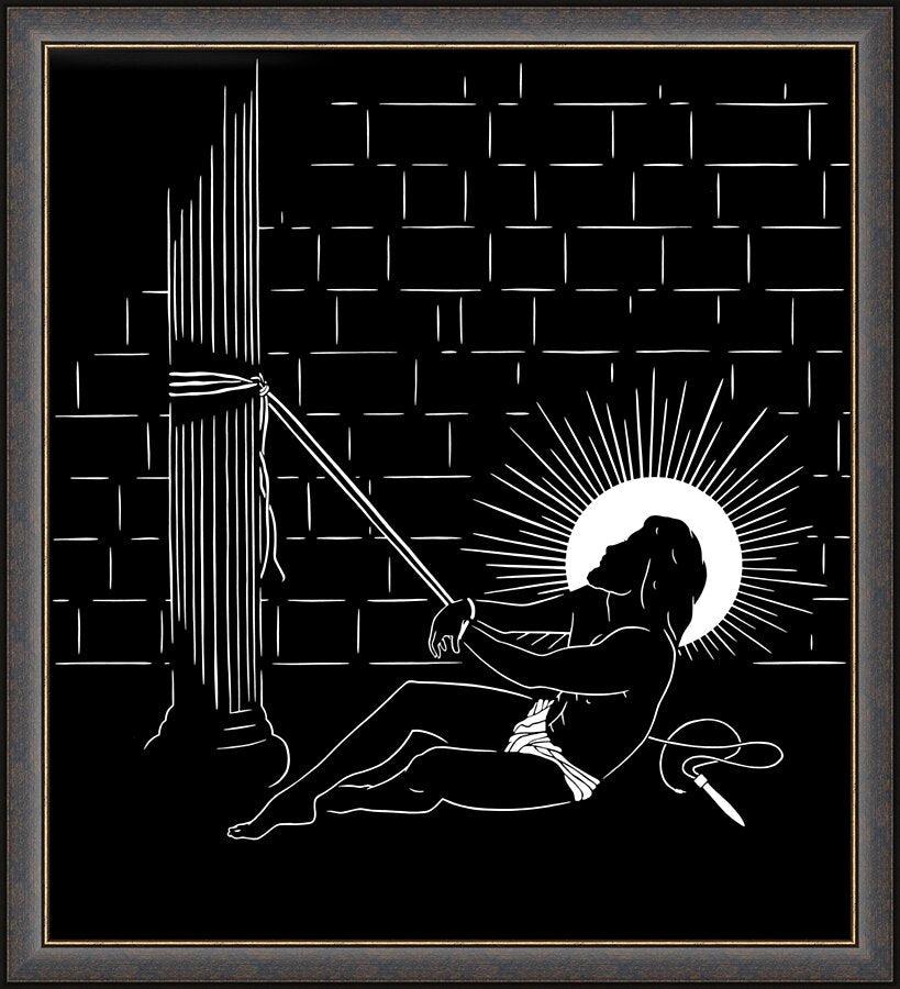 Wall Frame Espresso - Scourging by D. Paulos
