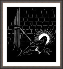 Wall Frame Espresso - Scourging by D. Paulos