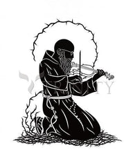 Metal Print - Bl. Solanus Casey Violin by D. Paulos