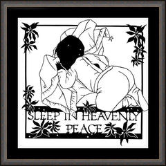 Wall Frame Espresso - Sleep In Heavenly Peace by D. Paulos