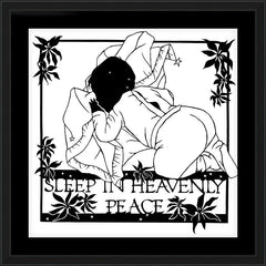Wall Frame Black - Sleep In Heavenly Peace by D. Paulos