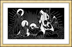 Wall Frame Gold - Shepherd's Song by D. Paulos