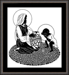Wall Frame Espresso - Broken Pot by D. Paulos