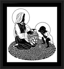Wall Frame Black - Broken Pot by D. Paulos