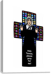 Canvas Print - St. Teresa of Calcutta Cross by D. Paulos