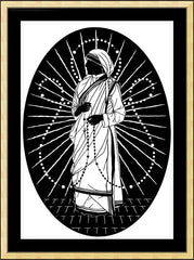 Wall Frame Gold - St. Teresa of Calcutta - Love to Pray by D. Paulos