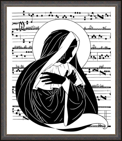 Wall Frame Espresso - Magnificat - Folded Hands by Dan Paulos - Trinity Stores