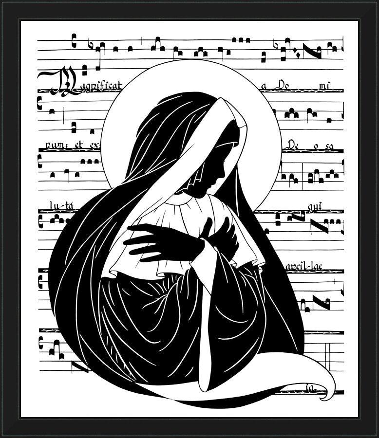 Wall Frame Black - Magnificat - Folded Hands by Dan Paulos - Trinity Stores