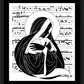 Wall Frame Black, Matted - Magnificat - Folded Hands by Dan Paulos - Trinity Stores