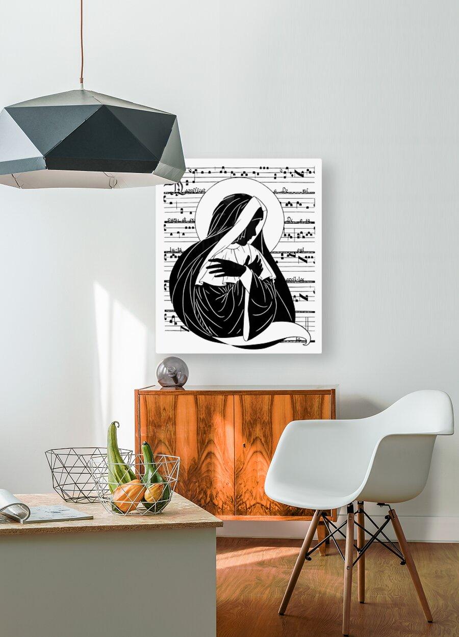 Acrylic Print - Magnificat - Folded Hands by D. Paulos - trinitystores