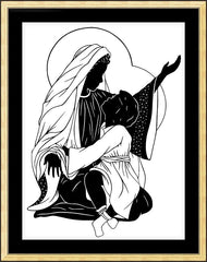 Wall Frame Gold - Throne of God by D. Paulos
