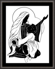 Wall Frame Espresso - Throne of God by D. Paulos
