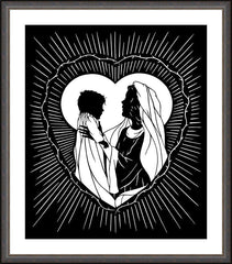 Wall Frame Espresso - Sweetest Gift, A Mother's Smile by D. Paulos