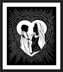Wall Frame Black - Sweetest Gift, A Mother's Smile by D. Paulos