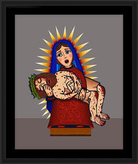 Wall Frame Black - Pieta by D. Paulos