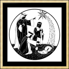 Wall Frame Gold - We Have Followed The Star by D. Paulos
