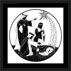 Wall Frame Black - We Have Followed The Star by D. Paulos