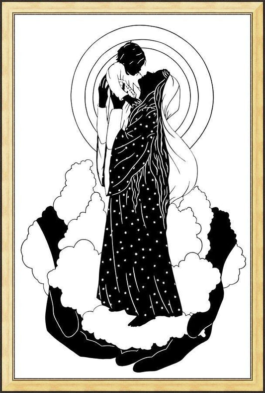 Wall Frame Gold - He's Put The Whole World In Her Hands by D. Paulos