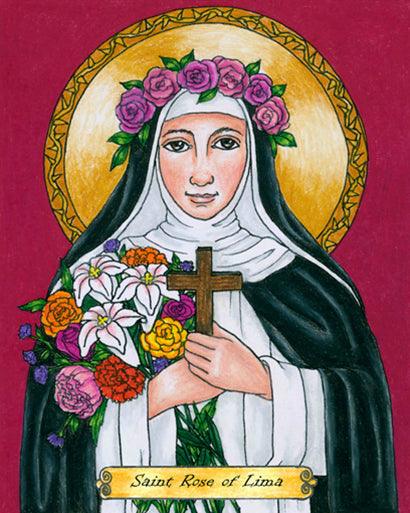 St. Rose of Lima - Giclee Print by Brenda Nippert - Trinity Stores