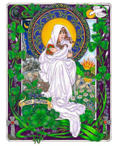 St. Dymphna - Giclee Print by Brenda Nippert - Trinity Stores