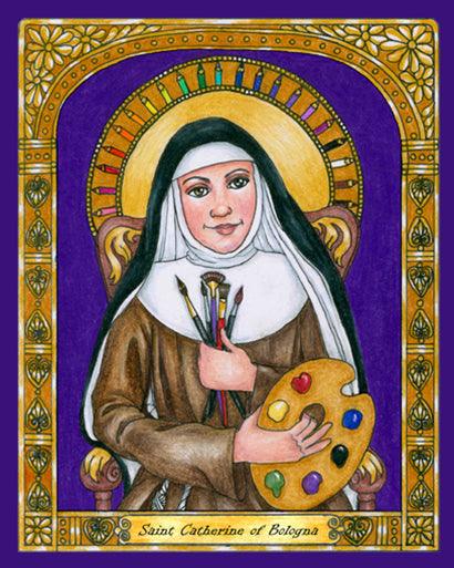 St. Catherine of Bologna - Giclee Print by Brenda Nippert - Trinity Stores