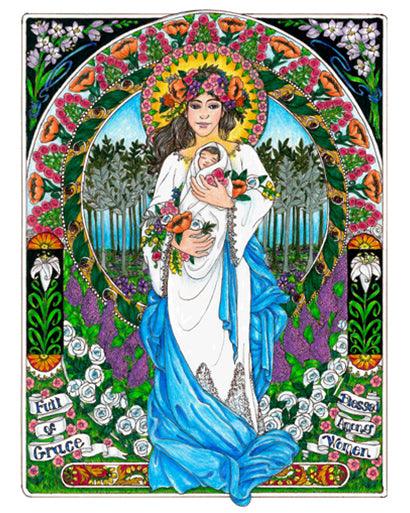 Mary, Mother of God - Giclee Print by Brenda Nippert - Trinity Stores