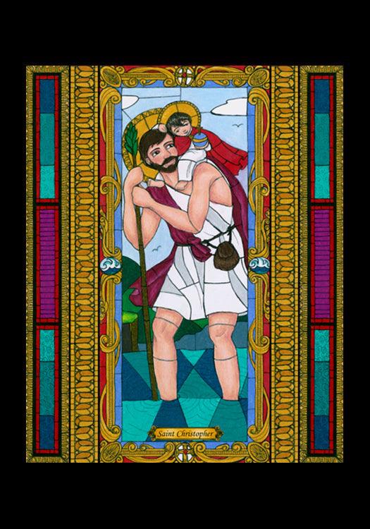 St. Christopher - Holy Card by Brenda Nippert - Trinity Stores