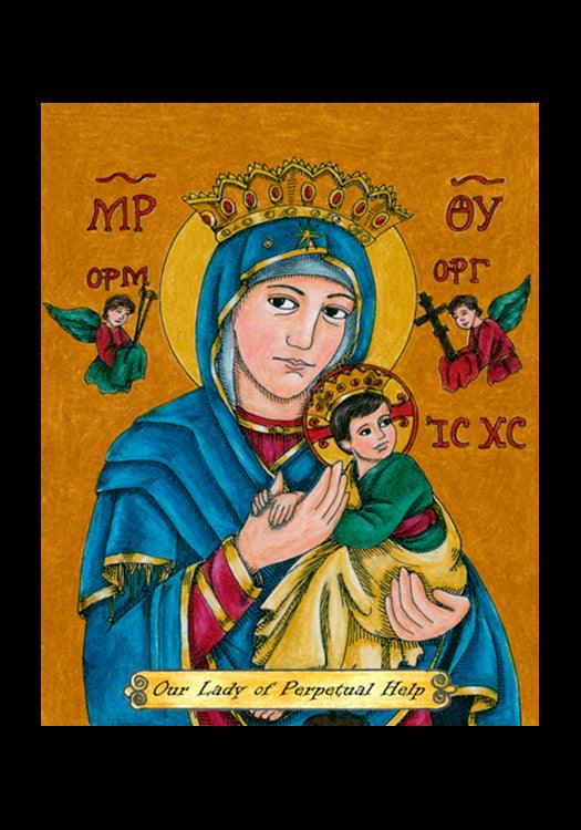Our Lady of Perpetual Help - Holy Card by Brenda Nippert - Trinity Stores
