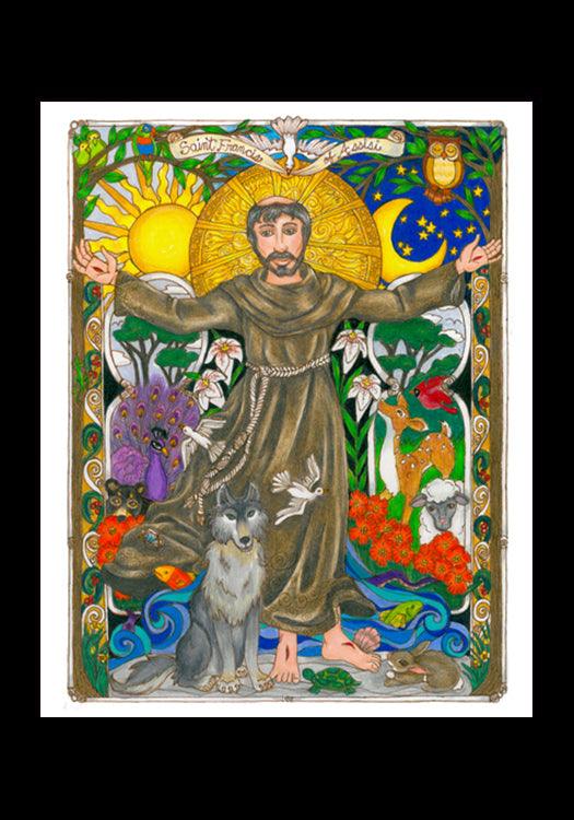 St. Francis of Assisi - Holy Card by Brenda Nippert - Trinity Stores
